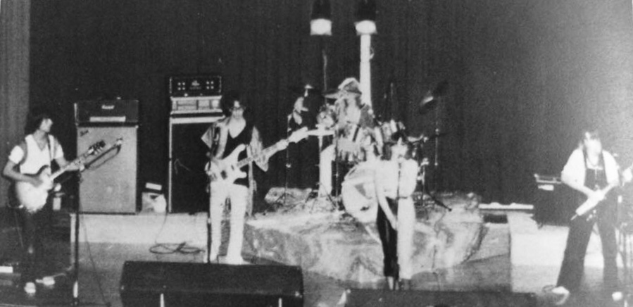 Sawyer band playing live in 1982
