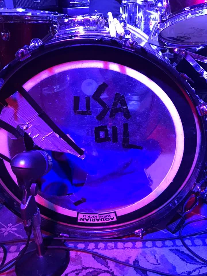 USA oil on drum